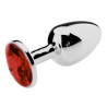Generique Plug bijou Spolly Large - Rouge 8.5 x 3.9cm